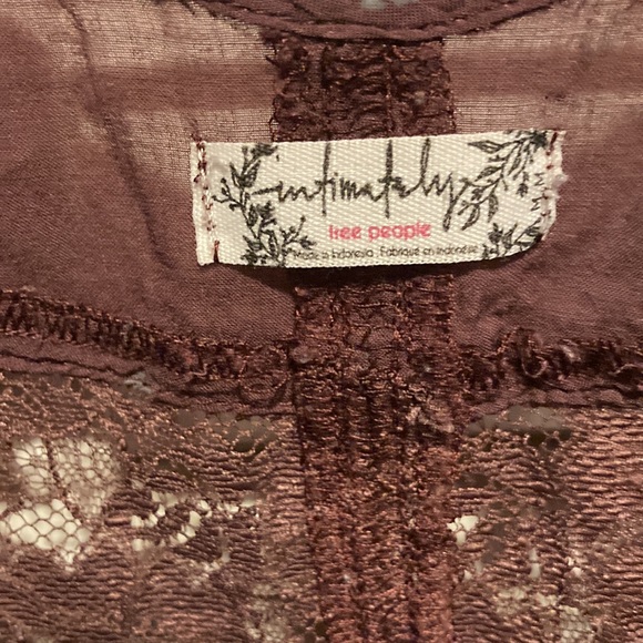 FREE PEOPLE SHE SWINGS CAMI SLIP DRESS IN MAROON (DARK RED) - Picture 9 of 11